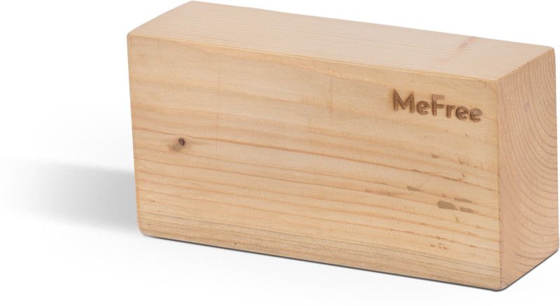 MeFree Eco-Friendly Wooden Yoga Blocks  (Brown Pack of 1)