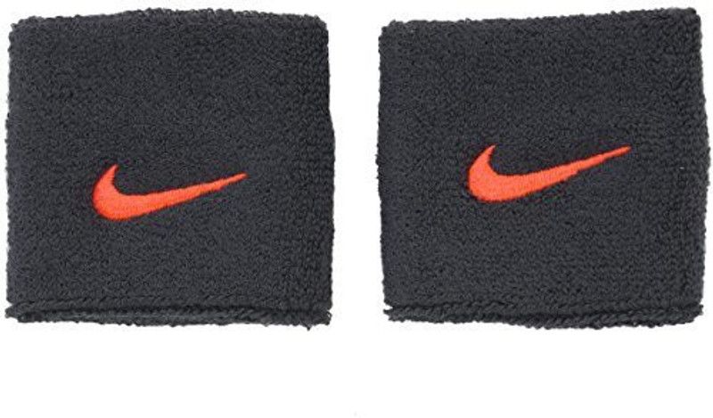 NIKE SWOOSH WRISTBANDS 2 PK Crimson/ Red Fitness Band  (Black, Red, Pack of 2)