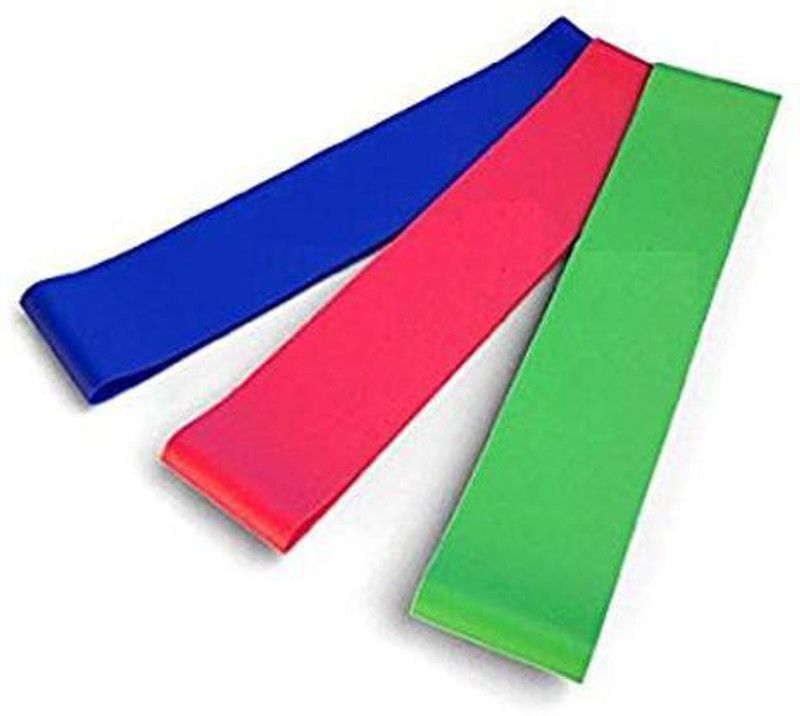 FIT TOY (Pack Of 3) Use Ankle Knees Legs Thigh And Wrists Resistance (Multicolor) Fitness Band  (Multicolor, Pack of 1)