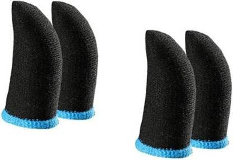 SAII Finger Sleeve Free Fire/Call of Duty/PubG Mobile Game 02 Pairs, Blue-Black Finger Sleeve  (Pack of 2)