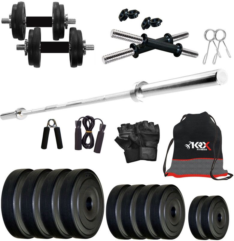 KRX 32 kg PVC COMBO 9 -SL Home Gym Combo