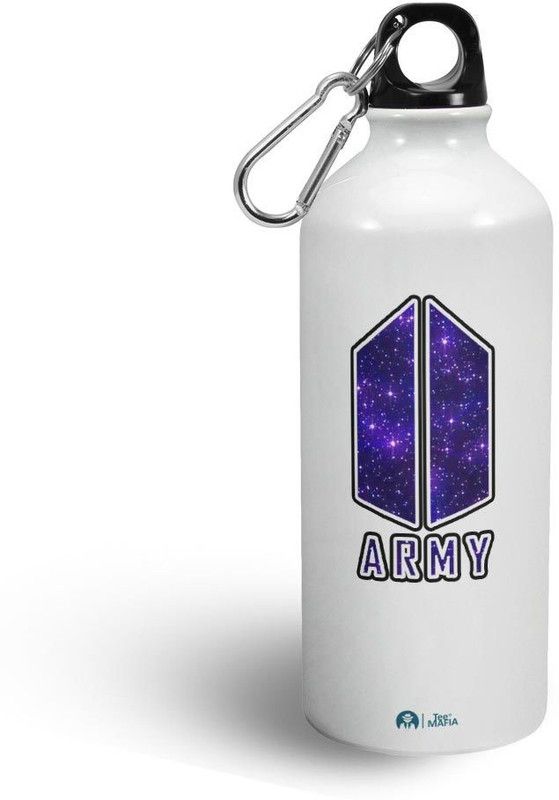 Tee Mafia 099_BTS 330 ml Sipper  (Pack of 1, White, Aluminium)