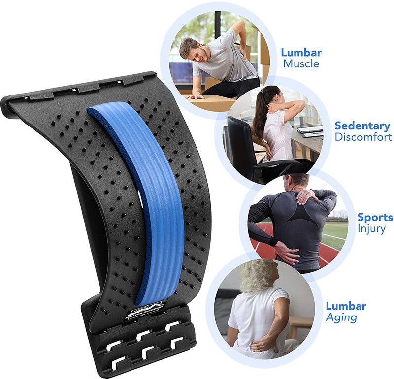 Khargadham Multi-Level Back Device Massager Stretcher,for Lower and Upper Lumbar Support Back Back / Lumbar Support