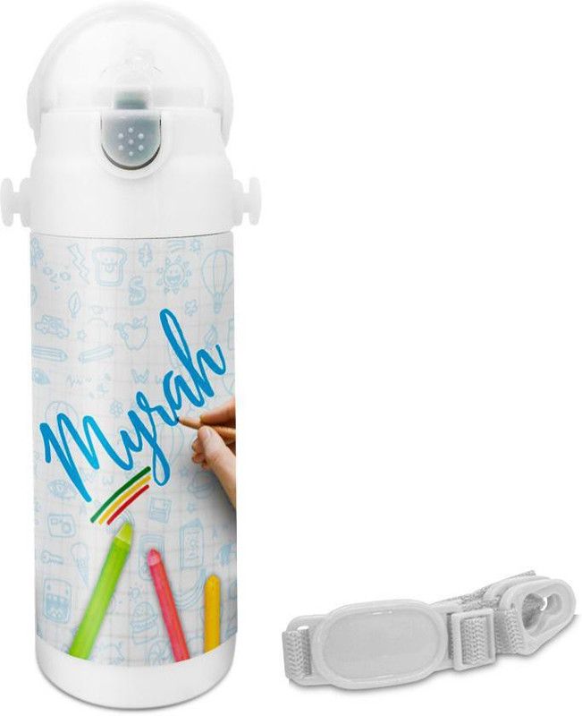 HOT MUGGS Myrah - Crayons Insulated Astro Bottle 350 ml Sipper  (Pack of 1, Multicolor, Steel)