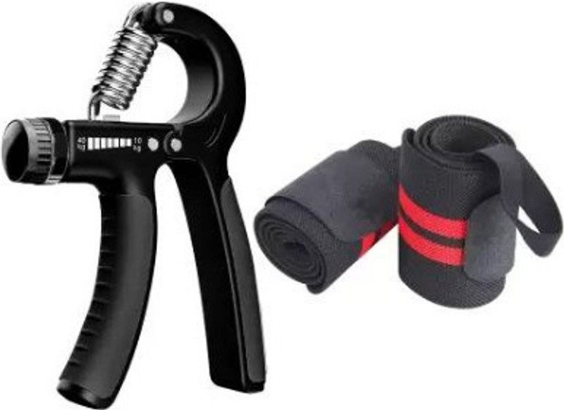 Trendzo Adjustable Hand Grip with Wrist Band Gym Fitness Kit (Pack of 2) Hand Grip/Fitness Grip