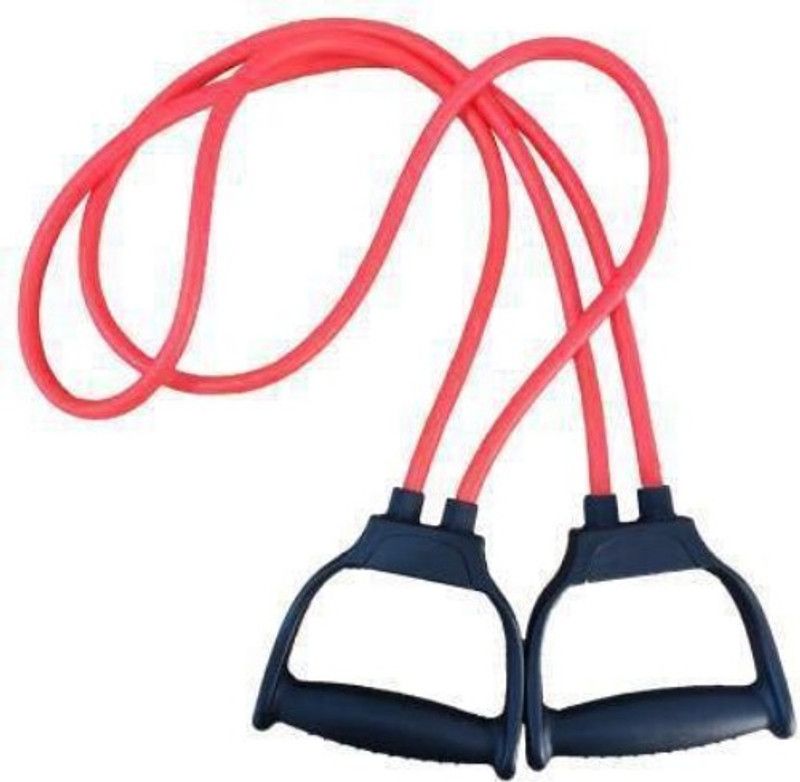Bella Faccia Double Toning Tube Full Body Home Gym Resistance Tube  (Red::Black)