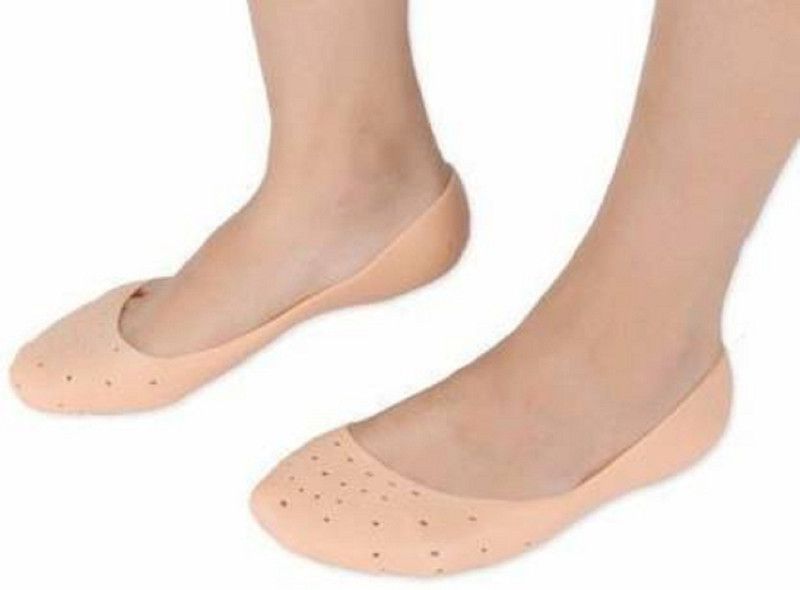 Bharti Enterprise Full Socks Silicone foot protector pain relief foot anti-Crack Sets Foot Support  (Multicolor)