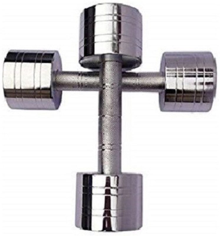 push2fit 6KG STEEL DUMBBELLS ( 3KG X 2PCS ) Fixed Weight Dumbbell  (6 kg)