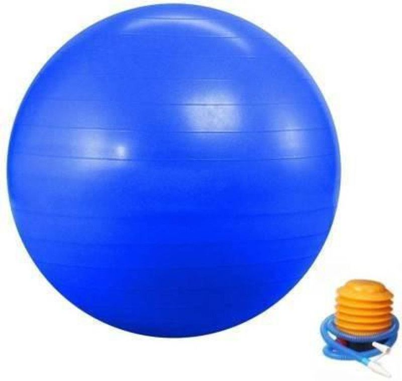Zeom Durable Quality 65 cm Gym Fitness Aerobics Yoga Exercise/Ball Gym Ball (Blue) Gym Ball  (With Pump)
