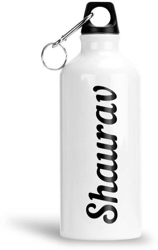 Furnish Fantasy Aluminium Sipper Bottle - Best Gift for Happy Birthday for Kids, Name - Shaurav 600 ml Sipper  (Pack of 1, White, Aluminium)