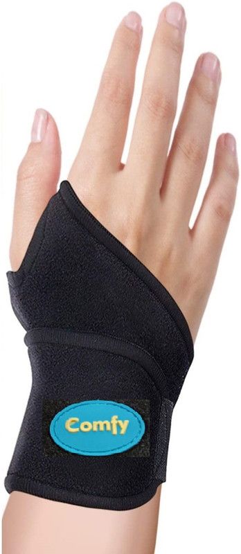 VRT Premium Copper Lined Wrist Support Wrist Brace Fits Both Hands-Adjustable Fitted Hand Support  (Black)