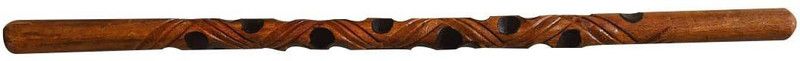 RanaCreation Value Wooden Hand Carved Walking Rule Swagger Stick with (Yellow) 23 inches Walking Stick