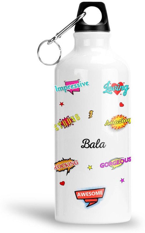 FABTODAY Aluminium Sipper/Water Bottle 600 ML - Best Gift for Birthday, Bala 600 ml Sipper  (Pack of 1, Multicolor, Aluminium)