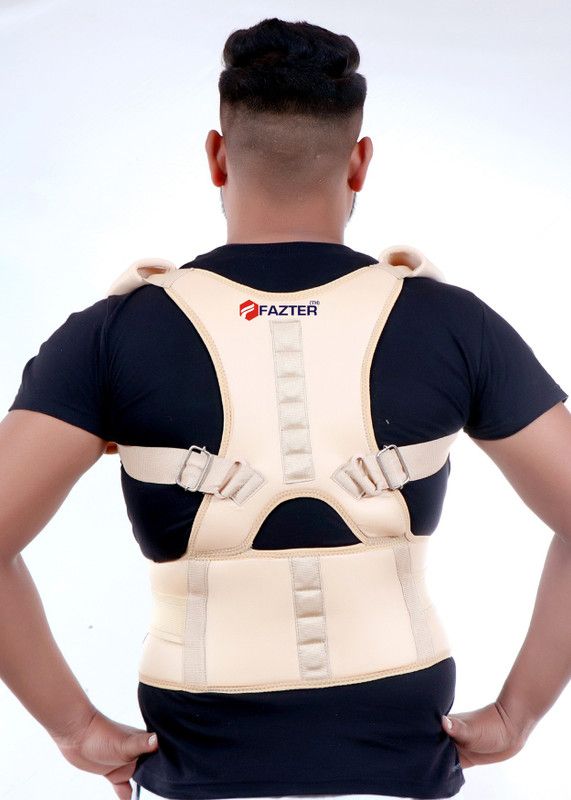 FAZTER Premium Magnetic Posture Corrector for Back Pain | Adjustable Posture correction Back & Abdomen Support  (Beige)