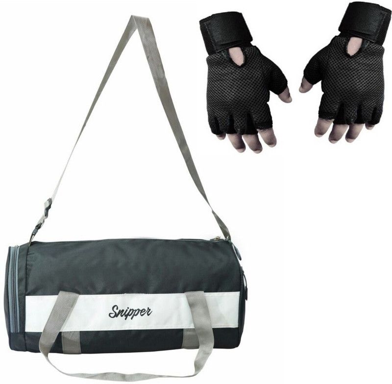 Snipper Combo of Stylish Gym Bag and gloves Fitness Accessory Kit Kit
