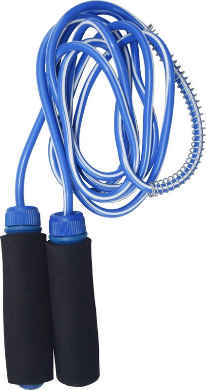 kay kay Combat 8 mm Beaded Skipping Rope  (Black, Blue, Length: 274 cm)
