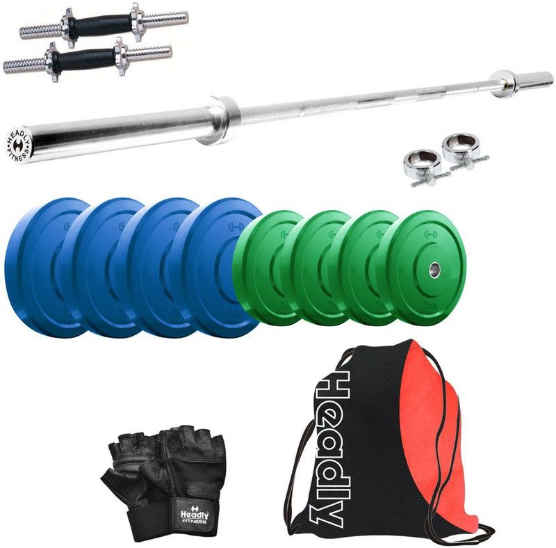 Headly 20 kg Premium CP-HR-20KGCOMBO10 Coloured Home Gym Combo