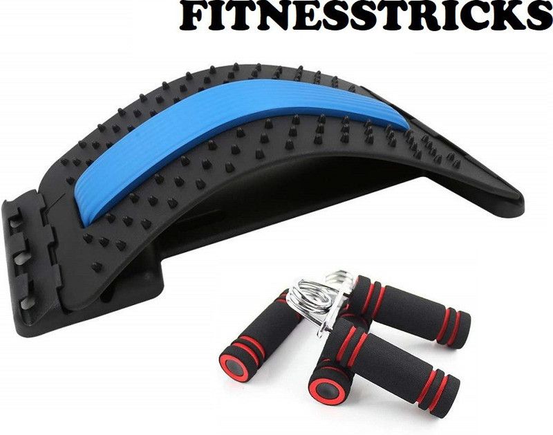 Fitnesstricks Combo Of Magic Back Support With 2 Foam Hand Gripper For Gym Kit Fitness Accessory Kit Kit