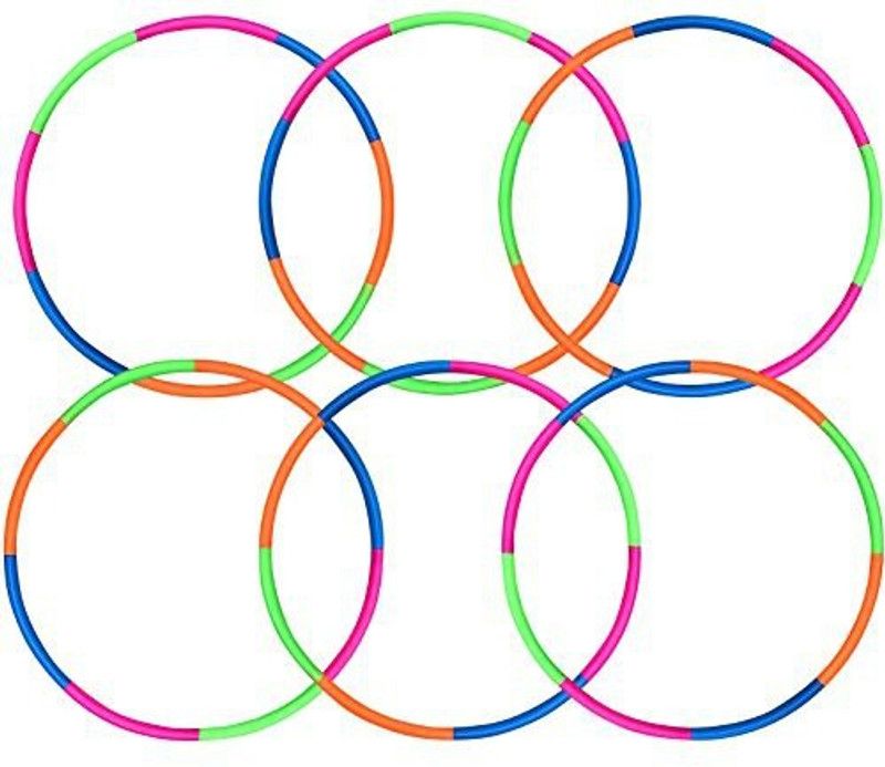 HHS SPORTS Hula Hoop Exersice Fitness Rings Adjustable 30 Inch (pack of 6) Hula Hoop  (Diameter - 76 cm)