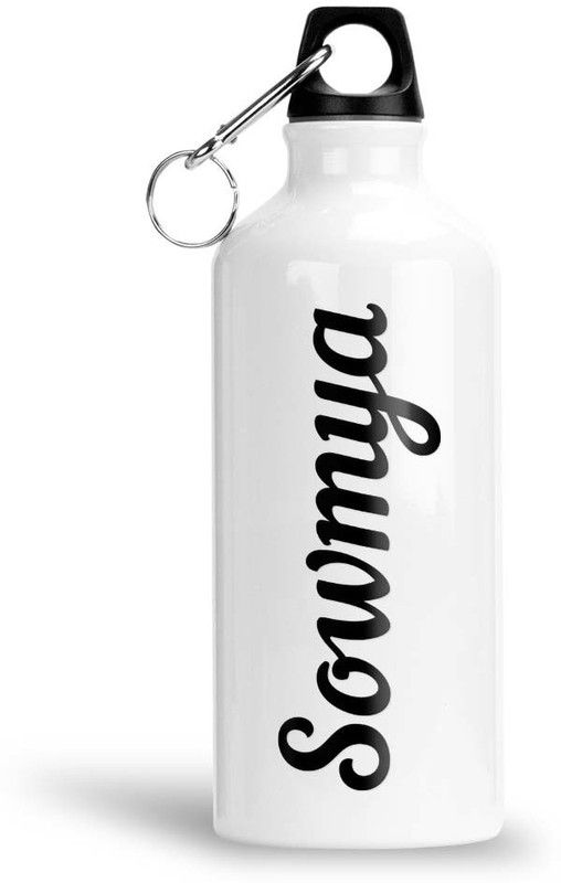 Furnish Fantasy Aluminium Water Bottle 750ml - Best Gift for Happy Birthday, Return Gift, Sowmya 750 ml Sipper  (Pack of 1, White, Aluminium)