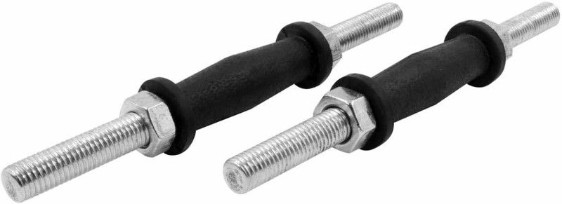Artic Height Dumbbell Rod Solid with Soft Rubber Grip & Iron Nuts(Pack of 2) Weight Lifting Bar