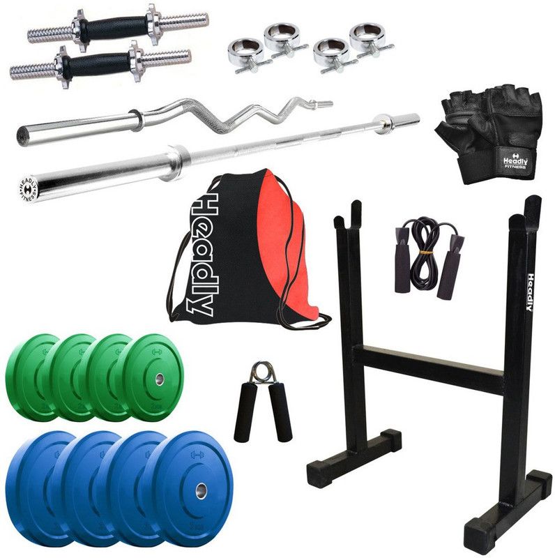 Headly 20 kg Premium CP-HR-20KGCOMBO13 Coloured Home Gym Combo