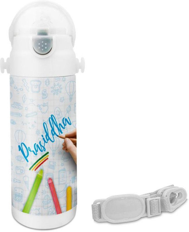 HOT MUGGS Prasiddha - Crayons Insulated Astro Bottle 350 ml Sipper  (Pack of 1, Multicolor, Steel)