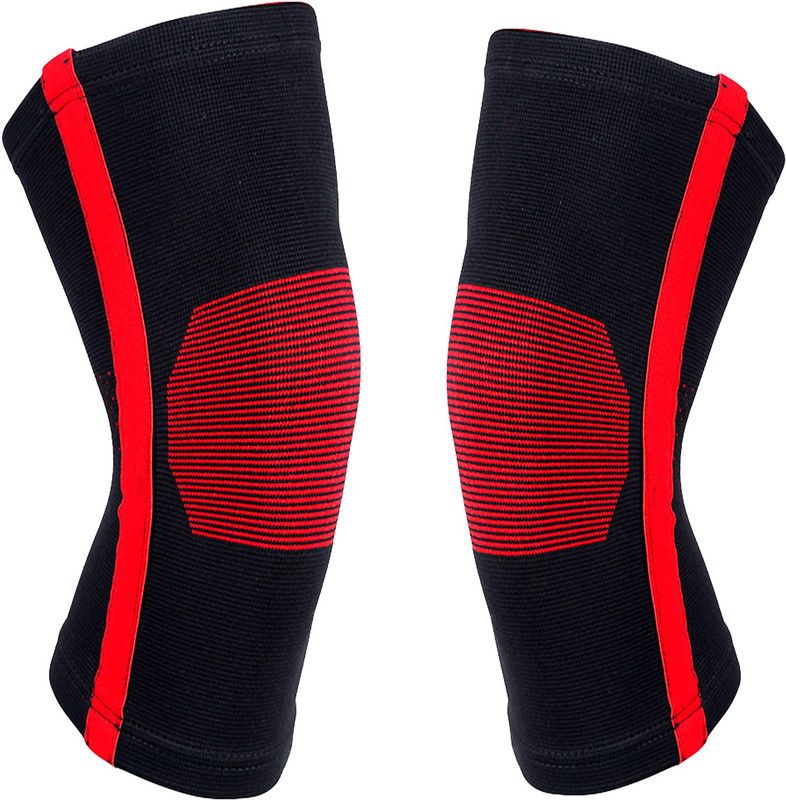 Selva Front Injuries Lower Knee Cap Pain Shin Knee Support  (Black)