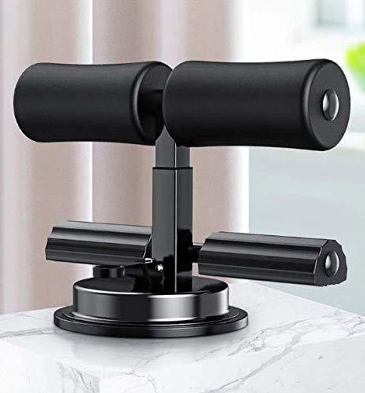 geutejj Sit-Up Bar with Ankle Support, Portable Adjustable Sit-ups Assistant Device Sit-up Bar  (Black)