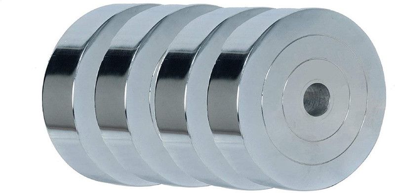 RIO PORT Steel Weight Plates Perfect Home Gym(18KG) Silver Weight Plate  (18 kg)