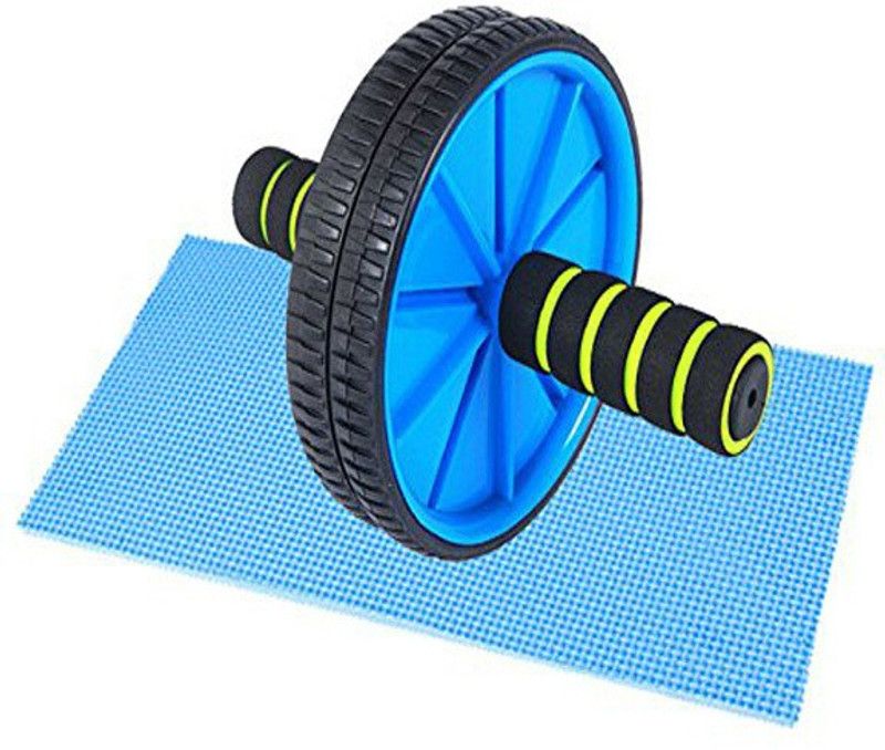 CONSONANTIAM Abdominal Double Wheel Ab Roller For Exercise Fitness Equipment Ab Exerciser  (Multicolor)