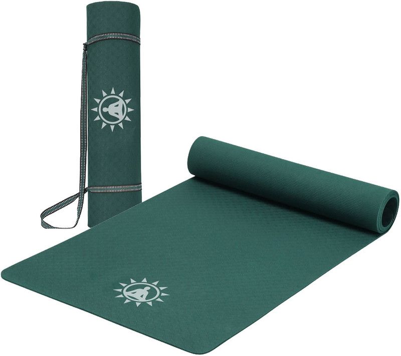 Omnicures Classic Yoga Mat for Men Thick, EVA 4MM Green, Exercise Mat for Women, Gym Mat 4 mm Yoga Mat