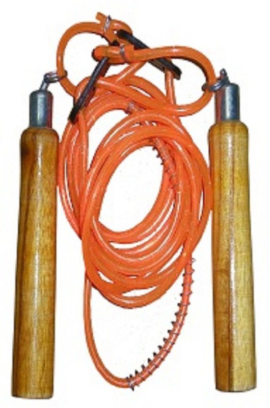 Parbat Red Rope Beaded Skipping Rope  (Red, Length: 274 cm)