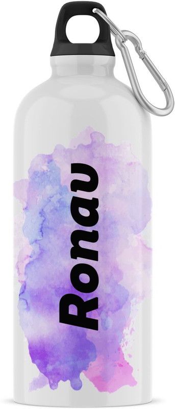 Ashvah Sipper/Water Bottle - Best Happy Birthday Gift for Kids, Name - Ronav 600 ml Sipper  (Pack of 1, White, Aluminium)