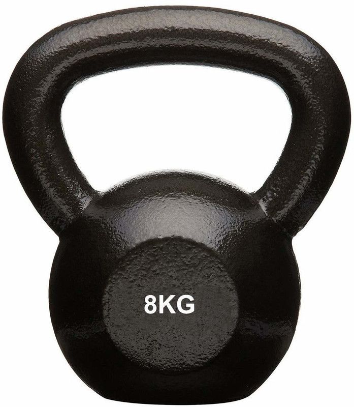 BK Cast Iron Kettlebell 8Kg Weight for Exercise and Fitness Black Kettlebell  (8 kg)