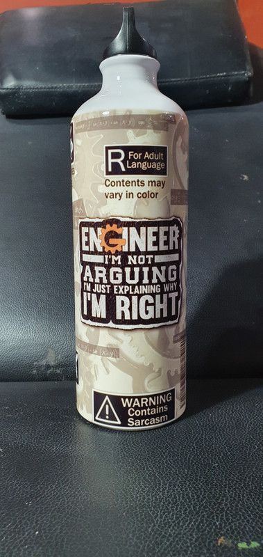AP creation APC - Engineers, Sipper Bottle 750ml 750 ml Sipper  (Pack of 1, White, Brown, Aluminium)