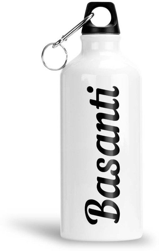 Furnish Fantasy Aluminium Sipper Bottle - Best Gift for Happy Birthday for Kids, Name - Basanti 600 ml Sipper  (Pack of 1, White, Aluminium)