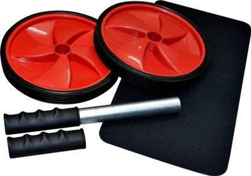 UPROKT Double Wheel Ab Exercise Roller with Padded Grip Ab Exerciser Ab Exerciser  (Multicolor)
