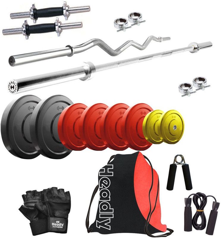 Headly 45 kg Premium CP-HR-45KGCOMBO2 Coloured Home Gym Combo