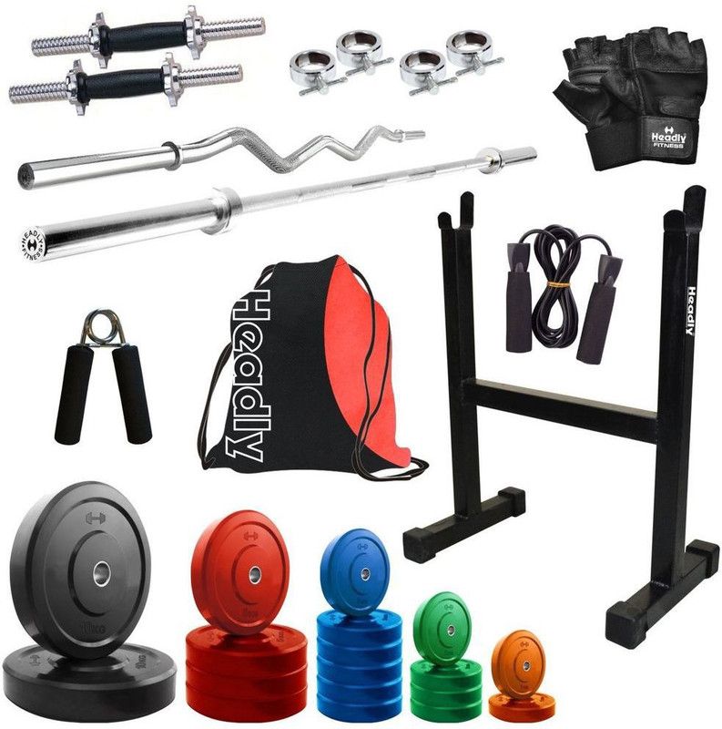 Headly 68 kg Premium CP-HR-68KGCOMBO13 Coloured Home Gym Combo