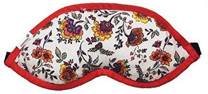 Kanyoga Flaxseed and Dried Lavender Flowers Filled Floral Printed Eye Mask, Set Of 1 Yoga Blocks  (Multicolor Pack of 1)