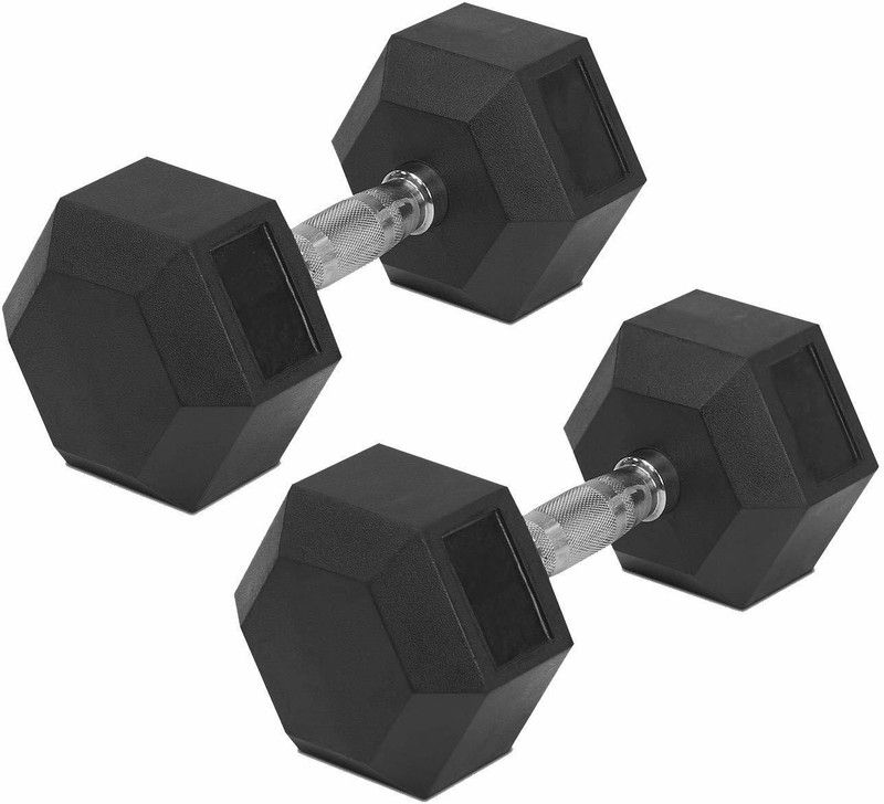 BK Hex Dumbbell 7.5kg Set Black Wrist Weight  (14 kg)