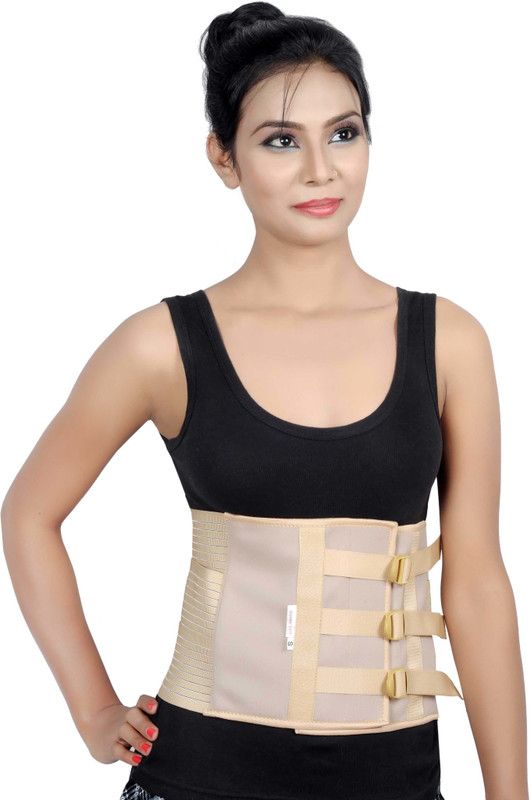 HULARA Abdominal Belt binder Spport Elastic Maternity tmmy waist belly trimmer-XL Abdomen Support  (Beige)