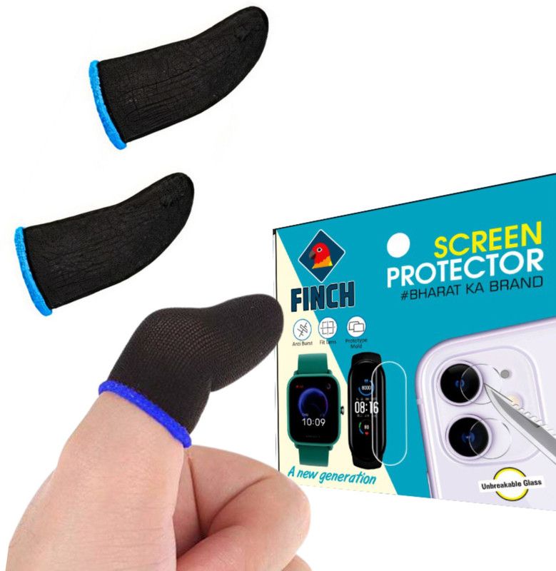 FINCH PUBG Finger Sleeves For PUBG /Battle Ground Mobile India / Free Fire / COD RB-20 Finger Sleeve  (Pack of 2)