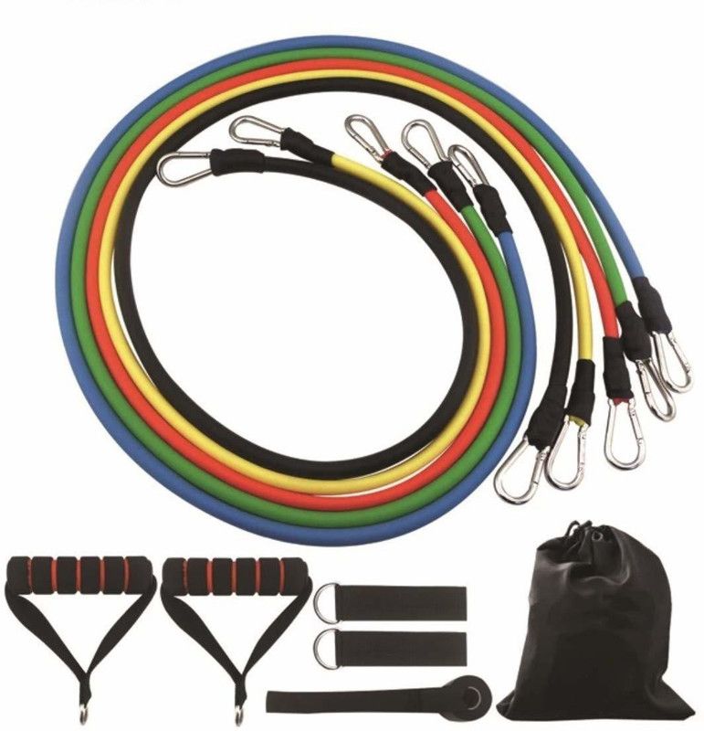 Jaskul Resistance Bands Set for Exercise, Stretching, and Workout Resistance Tube  (Multicolor)