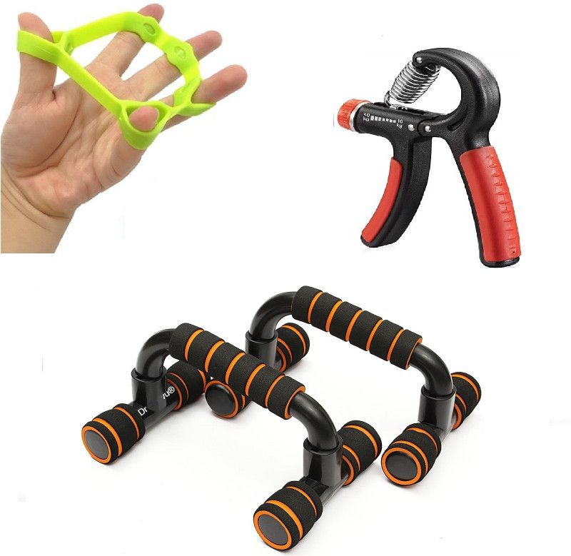 Dr Pacvu 3|Hand Gripper,Pushup Bar,FingerGrip Stretcher|Body Stretching-Fitness Equipment Fitness Accessory Kit Kit