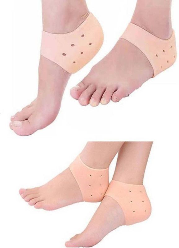 RBS {M} Anti Crack Pain Reliever Heel Protector Nourishment Solution Reusable Mask Heel Support  (Orange)