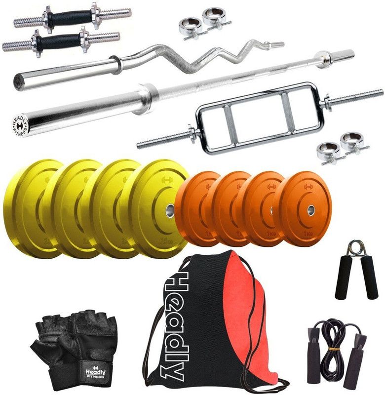Headly 14 kg Premium CP-HR-14KGCOMBO1 Coloured Home Gym Combo