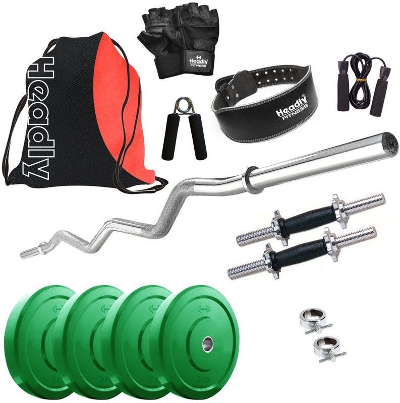 Headly 8 kg Premium CP-HR-8KGCOMBO23 Coloured Home Gym Combo