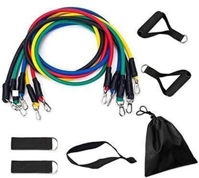 RKFIT FITNESS Power Resistance Band for Complete Workout for Both Men and Women Resistance Tube  (Multicolor)